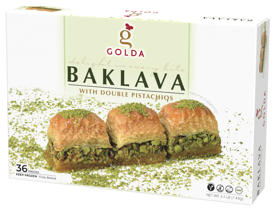 Golda Baklava w/ Double Pistachios 3.1 lb