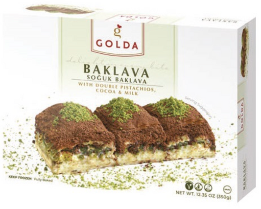 Golda Milk & Cocoa Baklava w/ Double Pistachios 350g