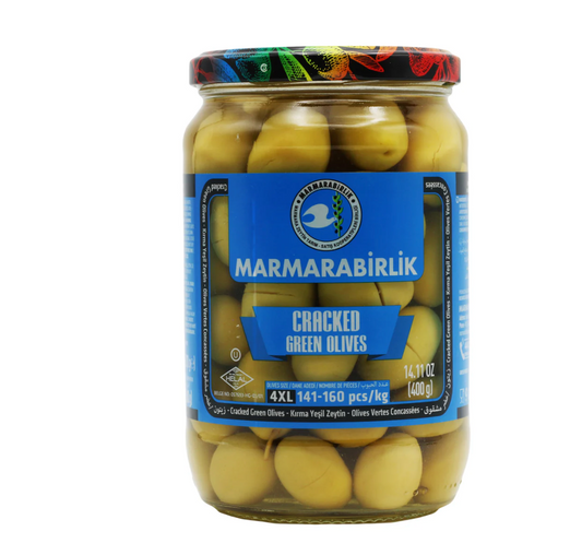 MarmaraBirlik Cracked Green Olives, 400gr