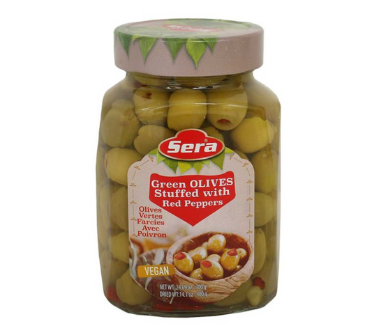 Sera Green Olives, Stuffed W Pepper, 700gr