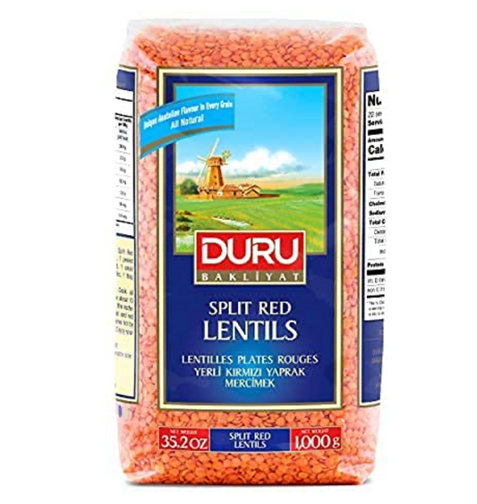 Duru Split Red Lentils, 1kg