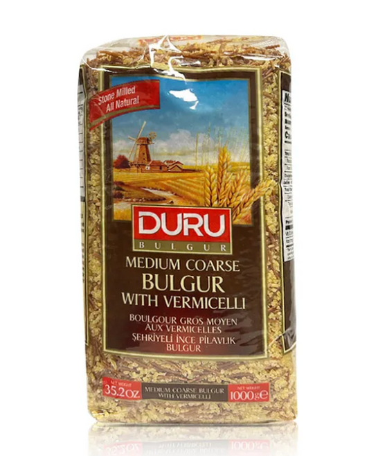 Duru Medium Coarse Bulgur, W Vermicelli,1kg